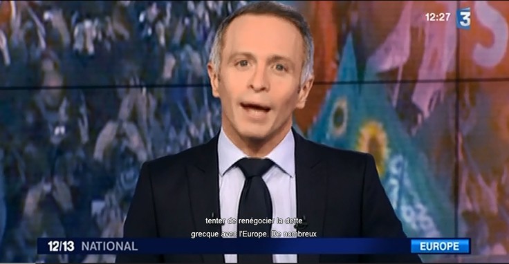 Subtítulo chiquitín para ciudadanos con supervisión en la tele pública francesa.